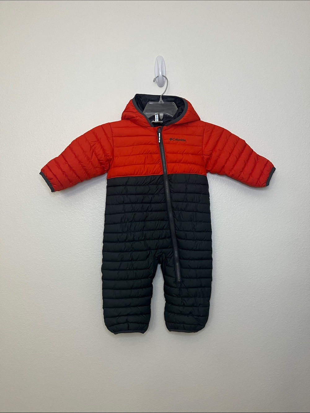 Columbia Infant Powder Lite II Reversible Bunting grayish/black and orange/red